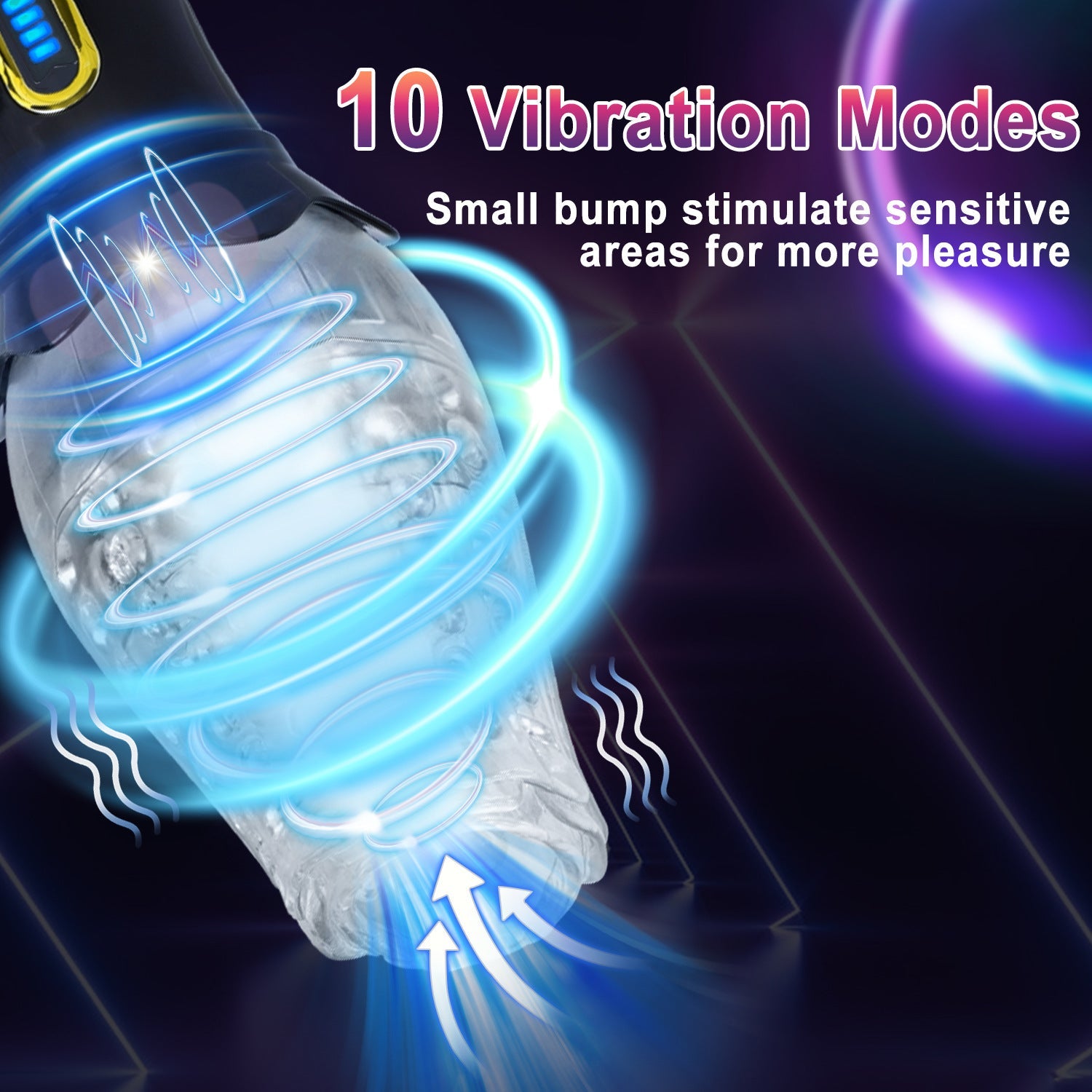 Sexeeg Male Rose Penis Trainer Rotating Vibrating Deepthroat Masturbator