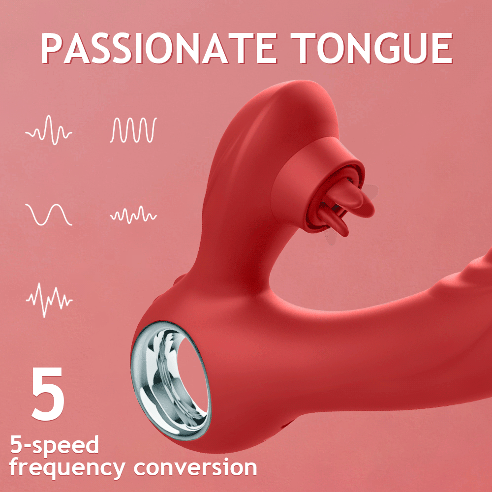 Sexeeg Pussy Clitoral Stimulation Tongue Licking G Spot Orgasm Female Masturbation  Vibrator