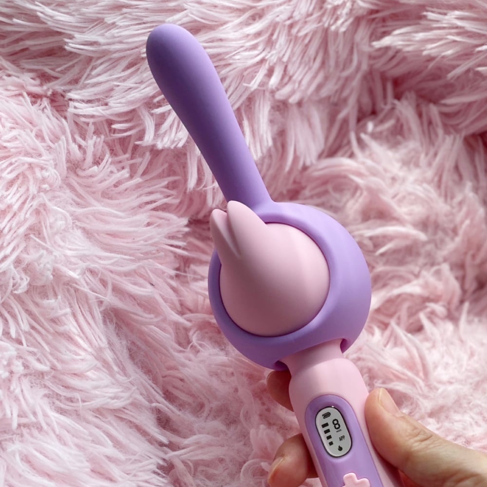 Sexeeg Monster Av Vibrating Stick 3 In 1 Stick Head Heating G- Spot Stimulator App Remote Control