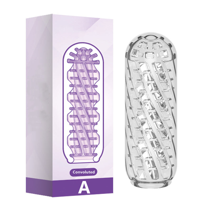 Sexeeg Aircraft Cup Men's Training Masturbation Cup Spiral Pleasure