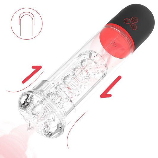 Sexeeg Men's Full Automatic Penis Trainer Intelligent Suction Vacuum Aircraft Cup