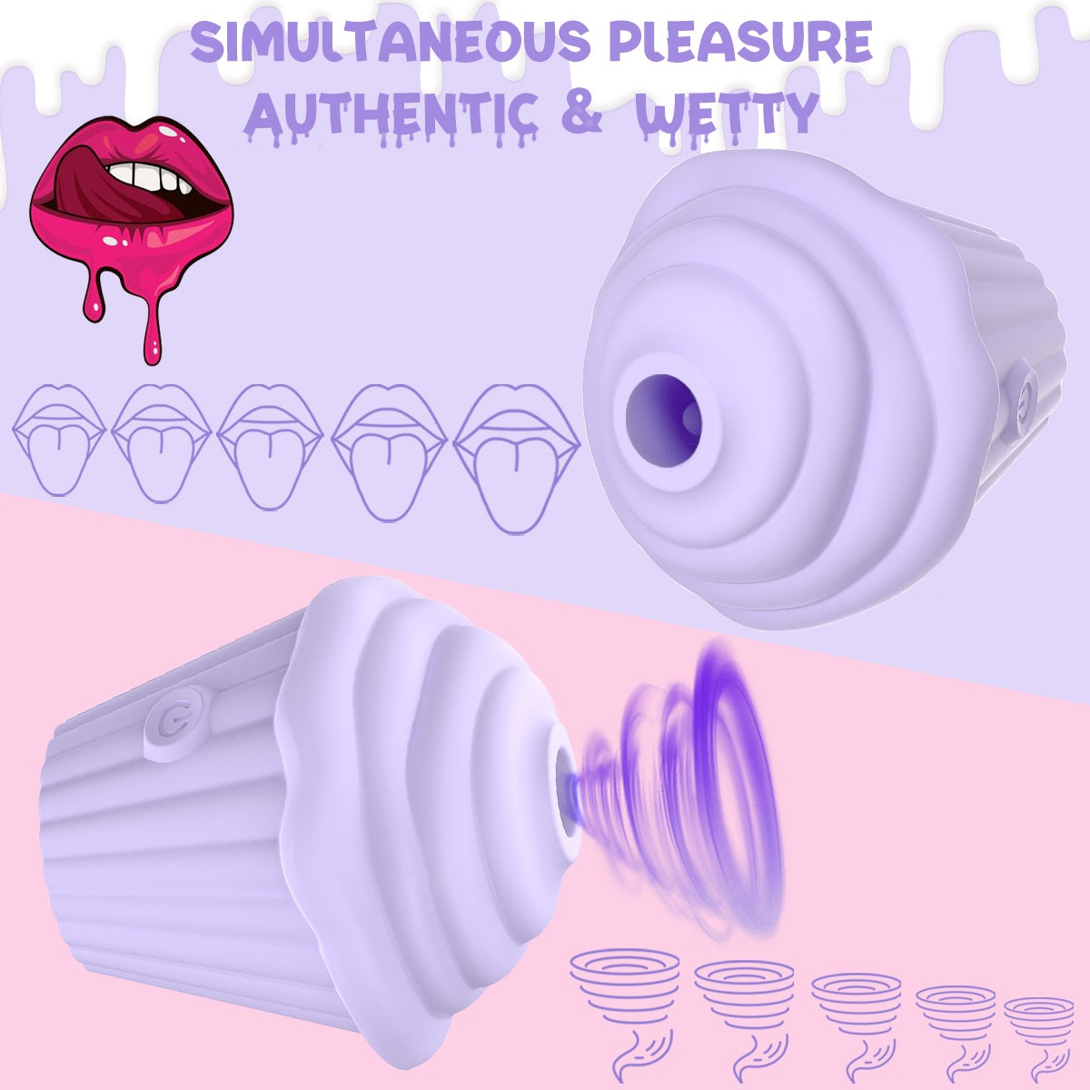 Sexeeg Mini Ice Cream Sucking Vibrator Clitoris Stimulator For Adult
