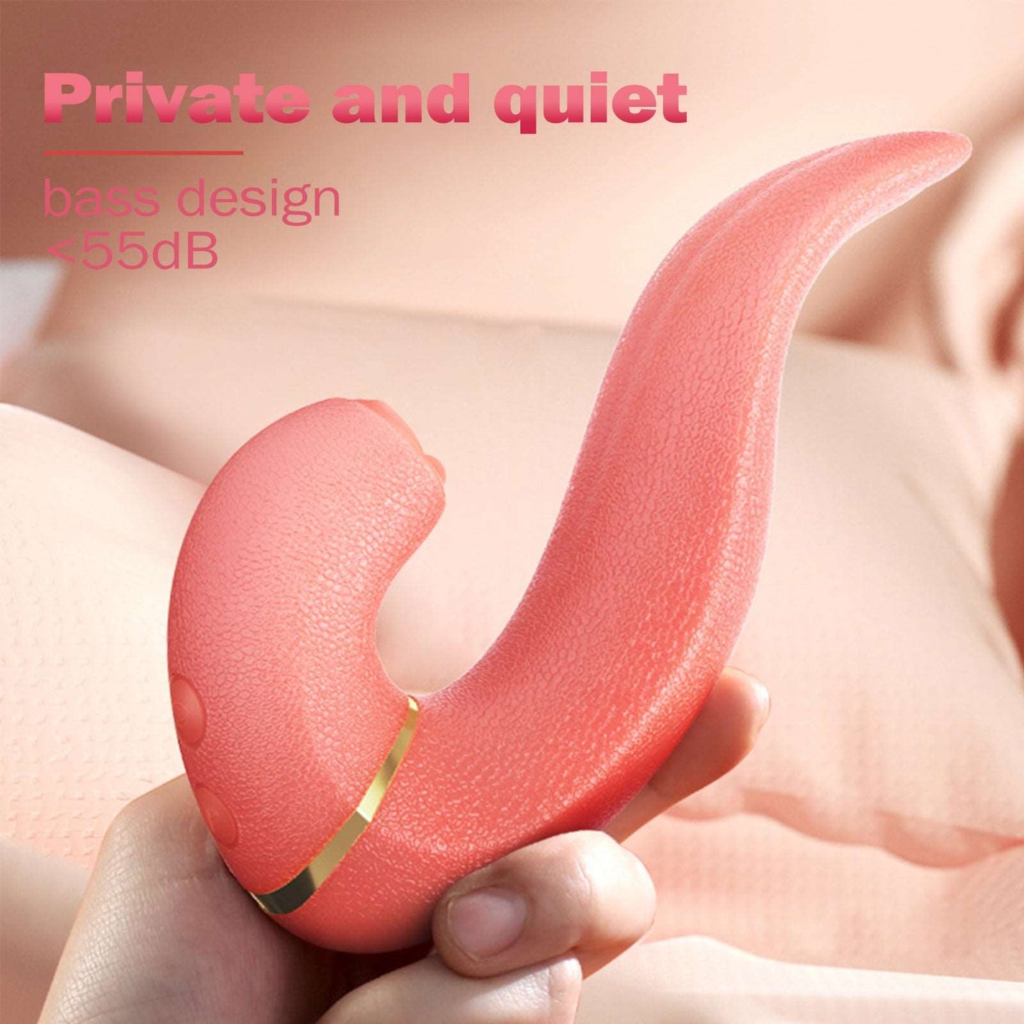 Sexeeg 2-in-1 Sucking Tongue Licking Vibrator