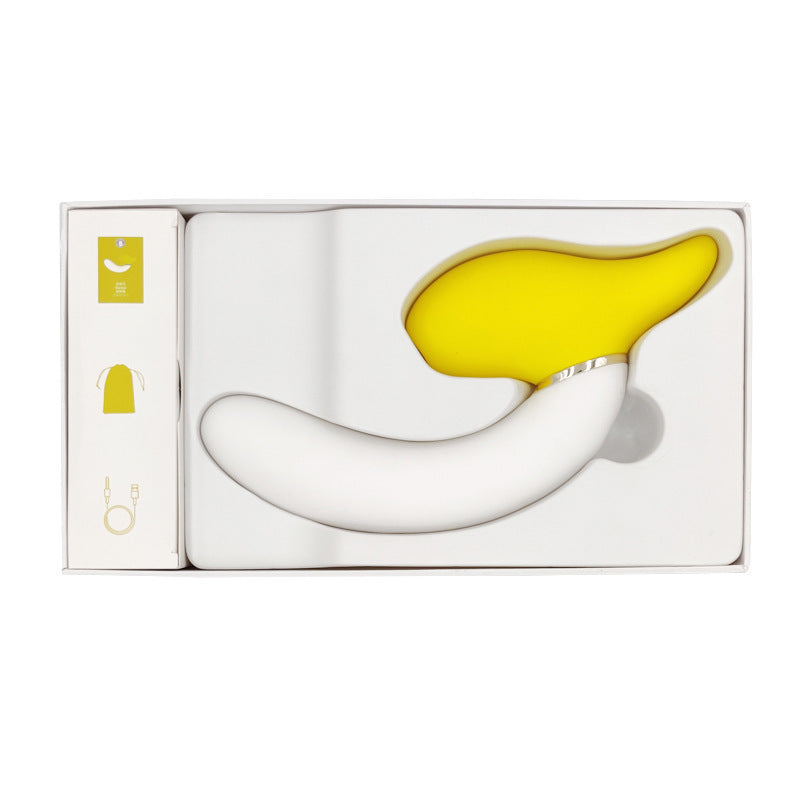 Sexeeg Rotating Banana Vibrator Sucking Double Vibration Masturbation Sex Toy