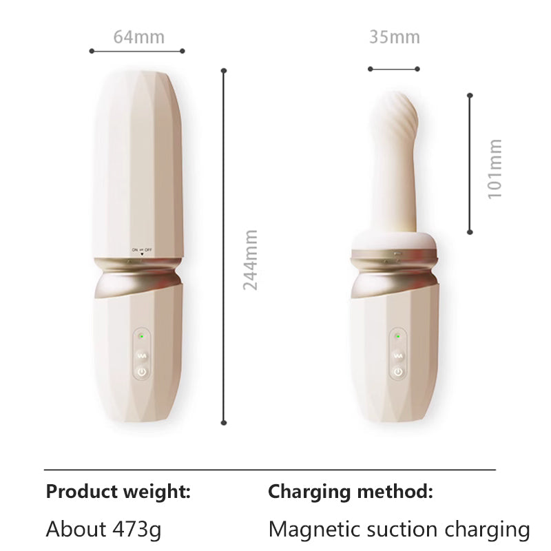 SexeegTelescopic Dildo Sex Machine App Control With Hand Free Sucker
