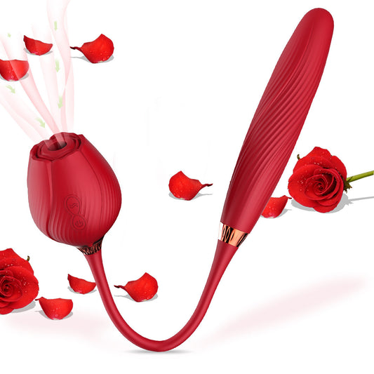Sexeeg Rose jump egg second tide out of control vibrating rod fully automatic telescopic impact masturbator