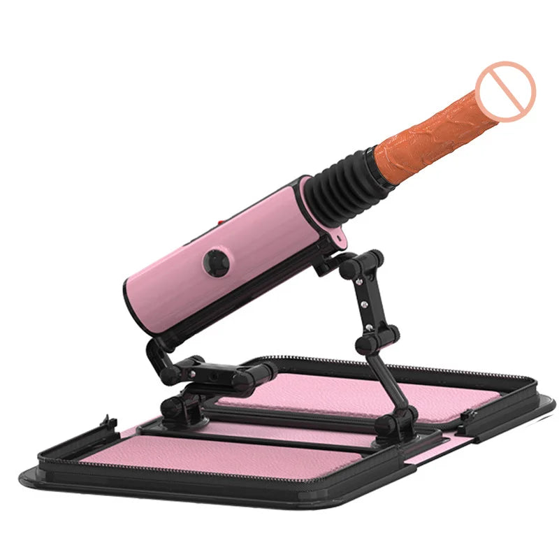 Sexeeg Leather Bag Female Sex Machine Masturbation Pumping Gun With Dildos