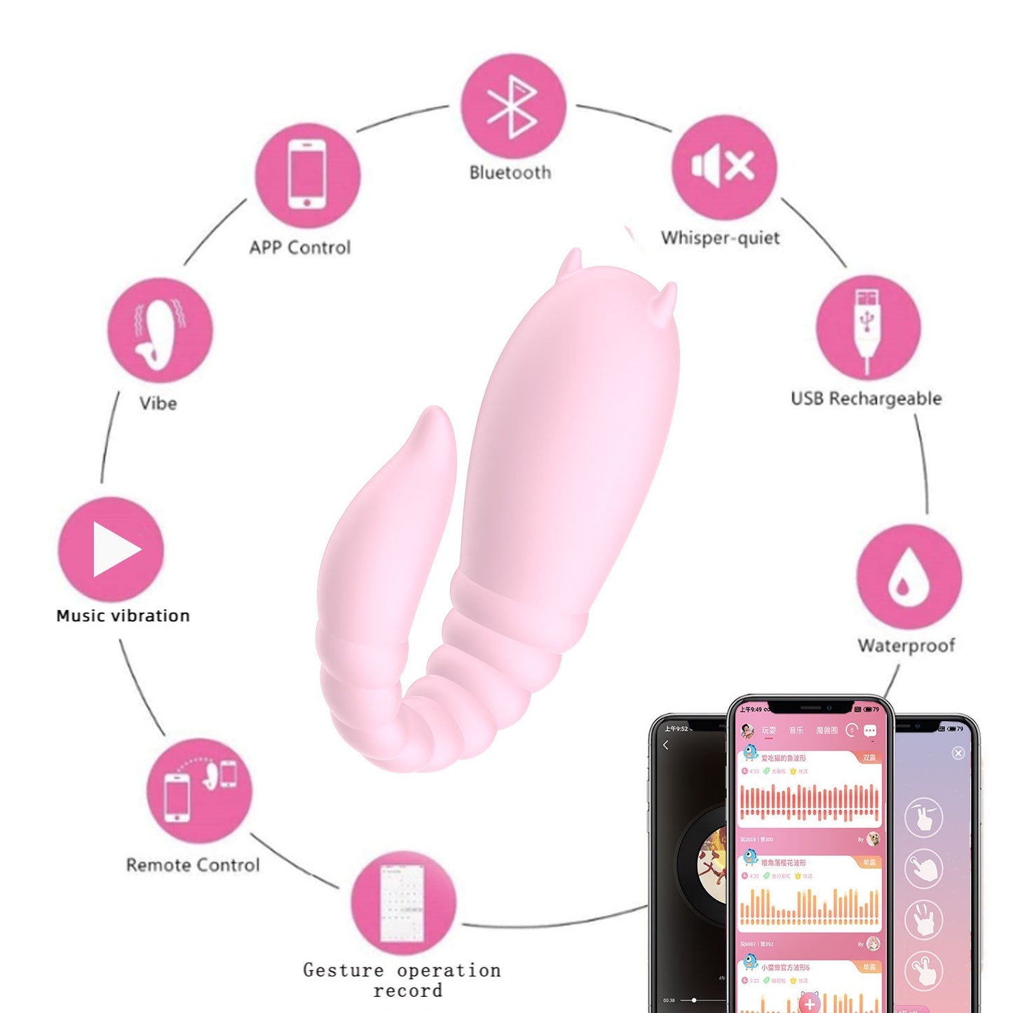 Sexeeg Little Devil Women App Wireless Remote Control Masturbation Vibrator