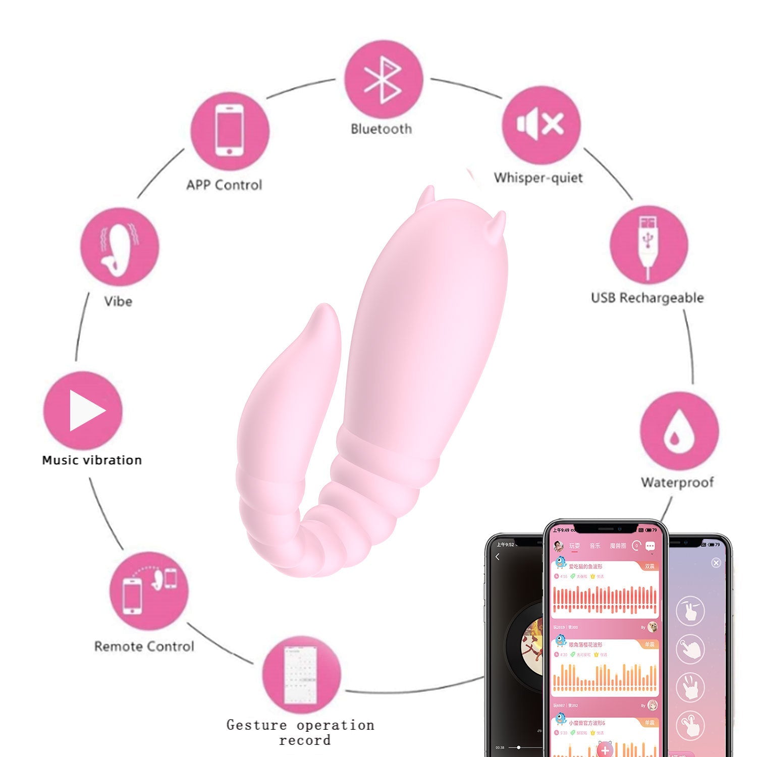 Sexeeg Little Devil Women App Wireless Remote Control Masturbation Vibrator