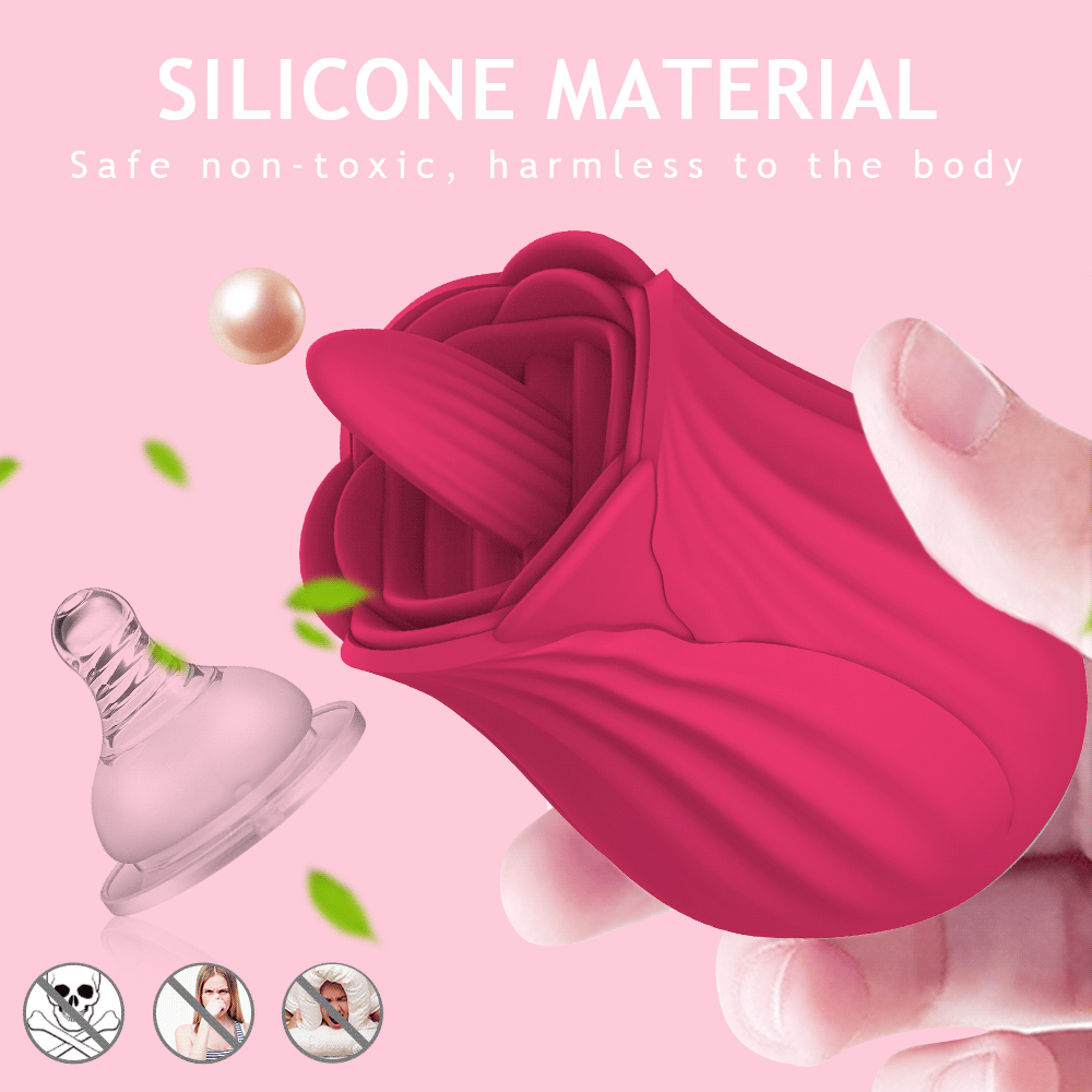 Sexeeg New Rose Tongue-licking Vibrator