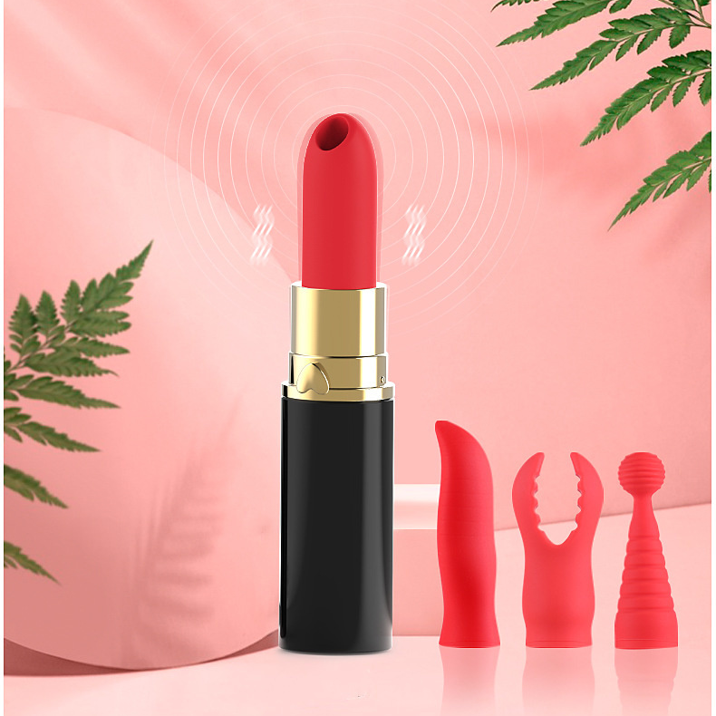 Sexeeg Lipstick Jump Egg Sucking Vibrating Stick Female