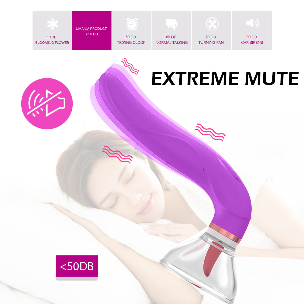 Sexeeg Female Clitoral Sucking Tongue Vibrator