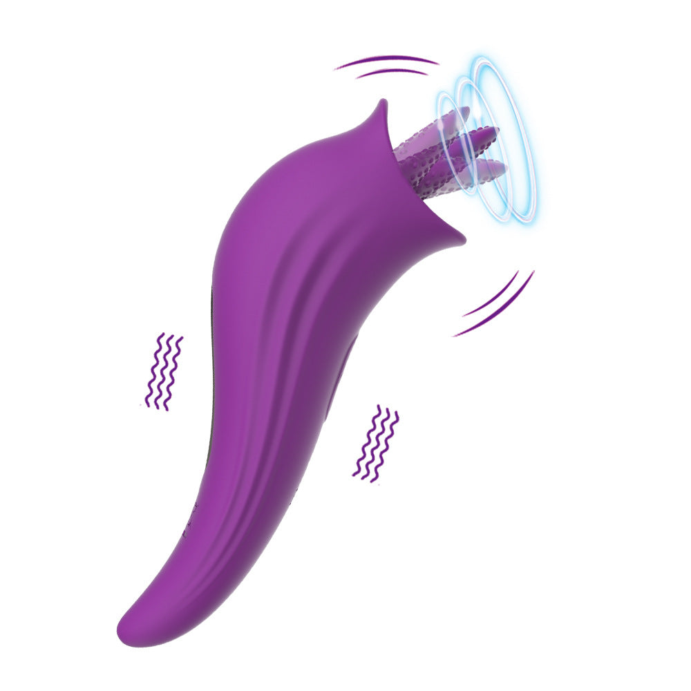 Sexeeg tongue licking vibrator