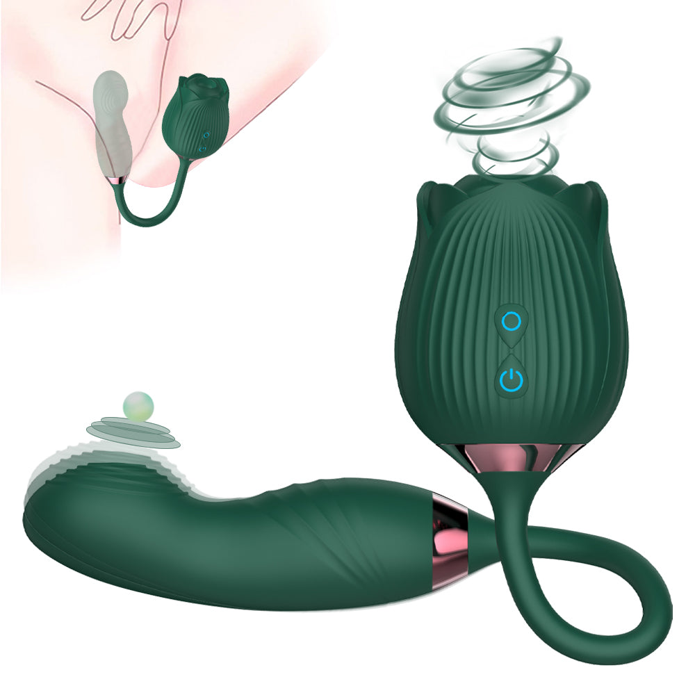 Sexeeg Rose Vibrator Clitoris Stimulator