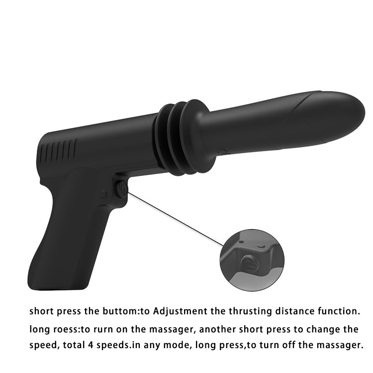 Sexeeg Pistol - Woman Telescopic Vibrator Men G Spot Anal Pussy Gun Dildo Toy