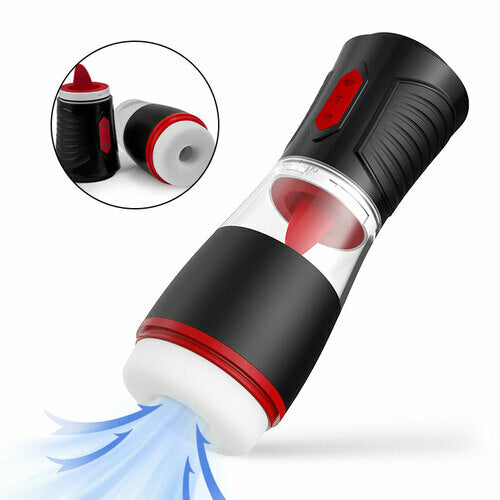 Sexeeg 4 Sucking Modes Penis Cup 7 Tongue Licking Male Masturbator Cup