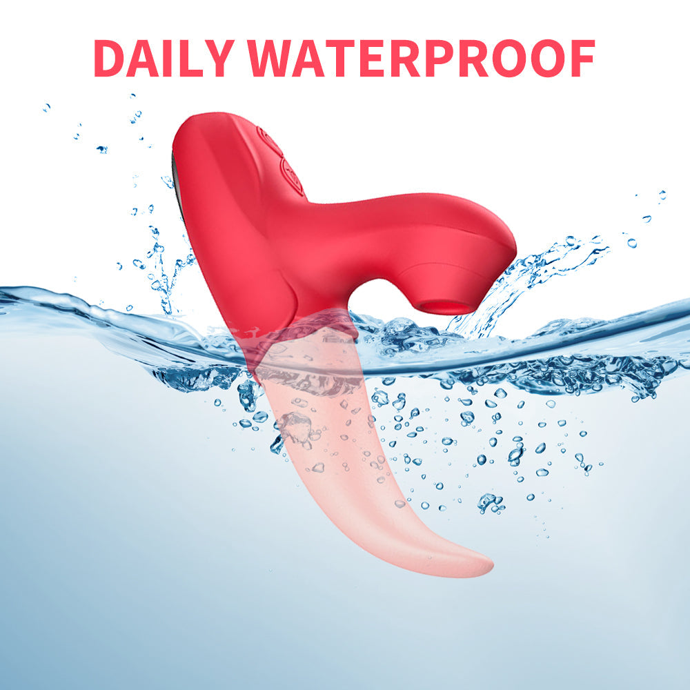 Sexeeg Rose Generation â…?Tongue Licking Vibrator Clit Sucking G Spot Stimulator Nipple Massager