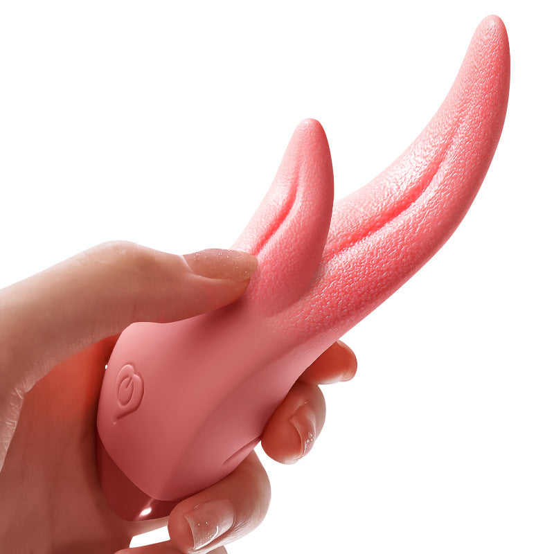 Sexeeg Tongue Licking Device Silicone Female Second Tide Masturbation Vibrator Adult Toy