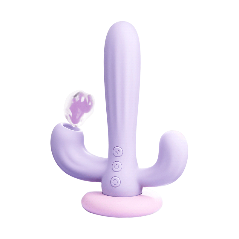 Sexeeg Cactus Pleasure Oasis: Suction + Vibrating Massage Wand