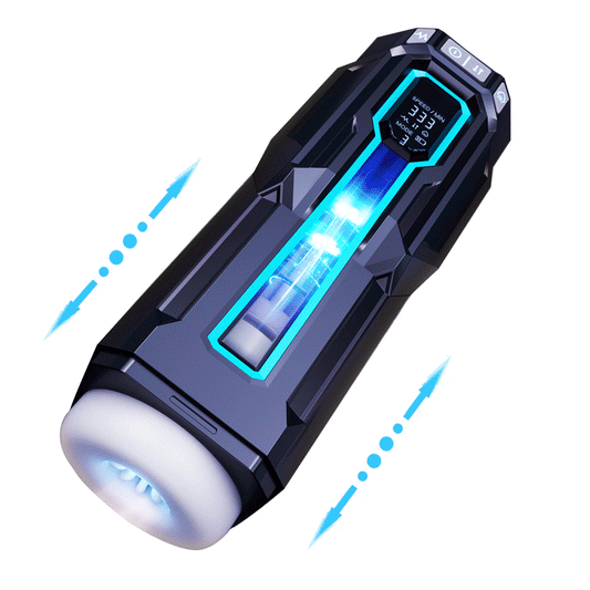 Sexeeg 3-in-1 Telescopic Sucking Vibrating Deepthroat Male Masturbator