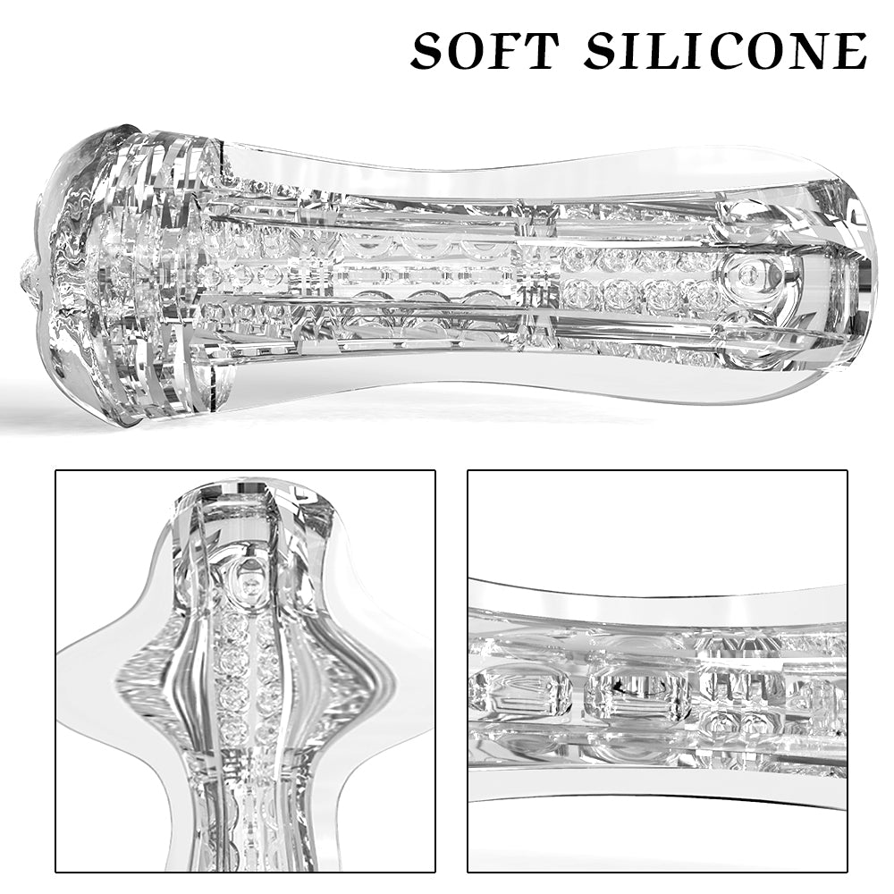 Sexeeg Ransparent Sucking Vibrating Airplane Cup Automatic Male Trainer