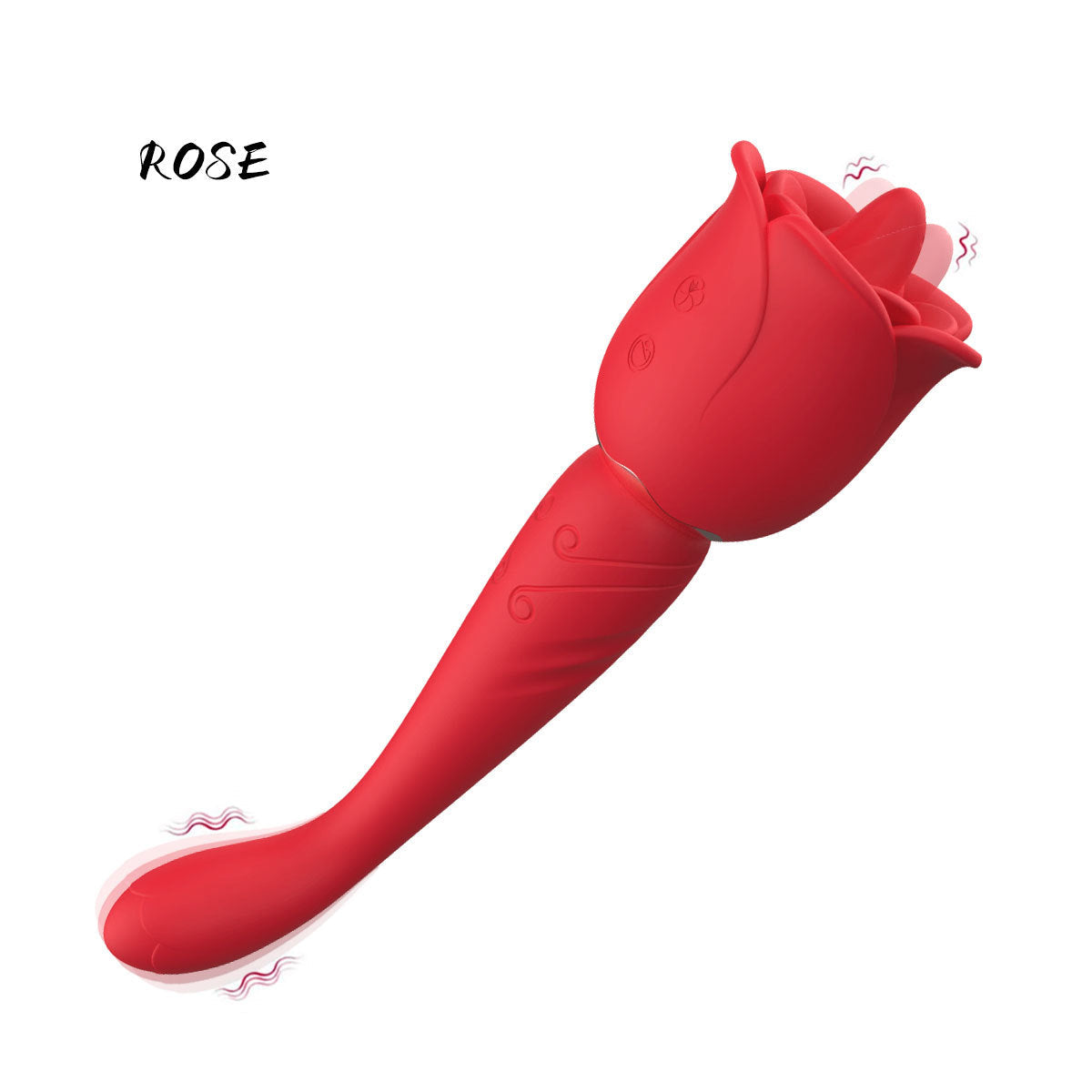 Sexeeg Rose Honey Tongue Licking Vibration G Point Massage Stick Nipple Masturbation Device
