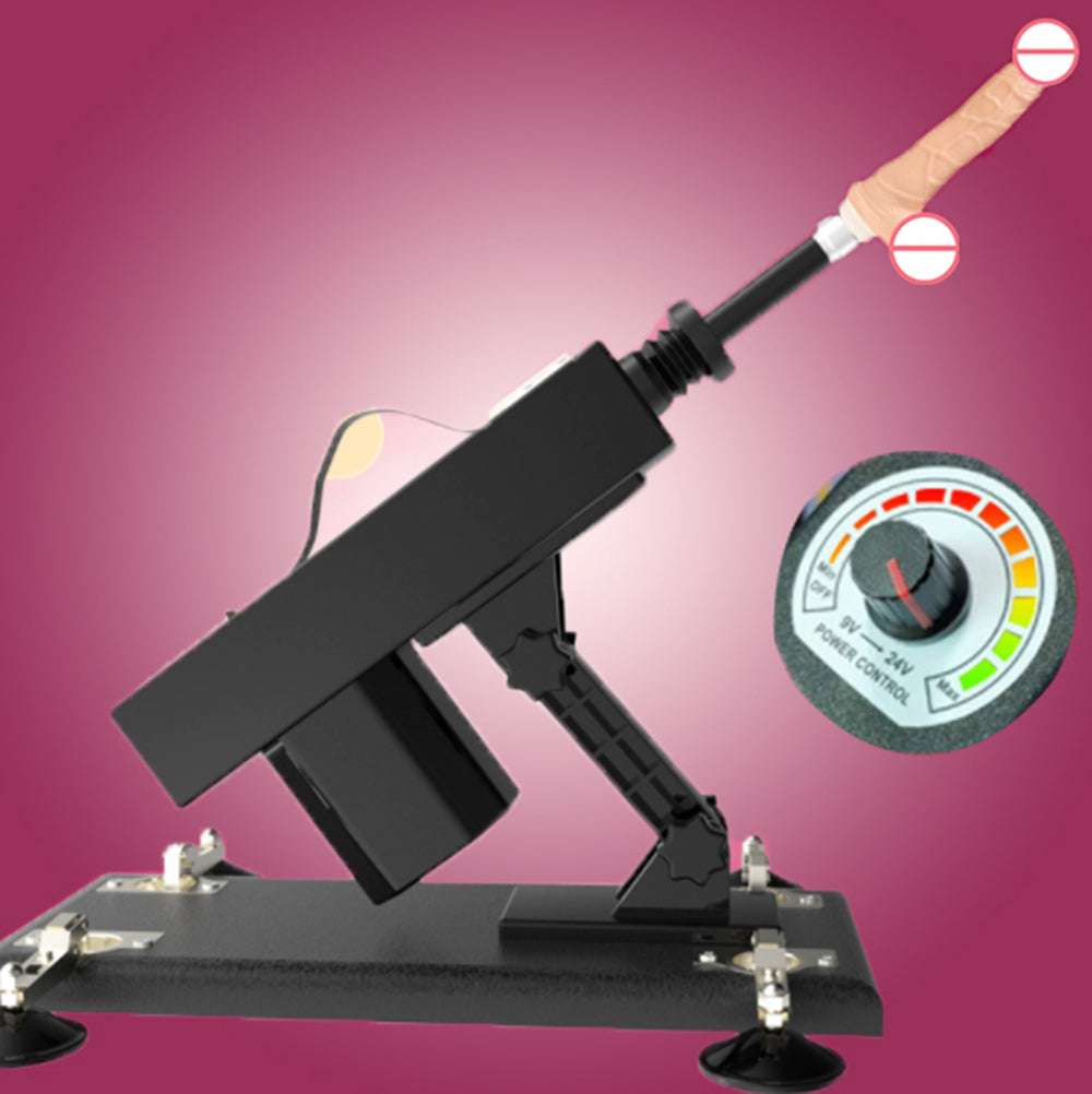 Sexeeg Pumping Gun - Full-automatic Simulated Penis Masturbation Telescopic Dildos Machine