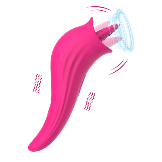 Sexeeg tongue licking vibrator