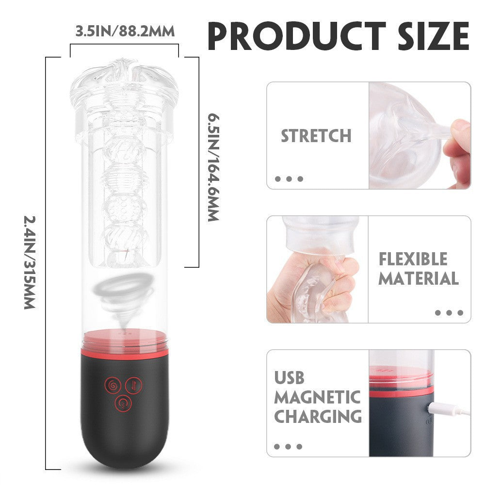 Sexeeg Men's Full Automatic Penis Trainer Intelligent Suction Vacuum Aircraft Cup