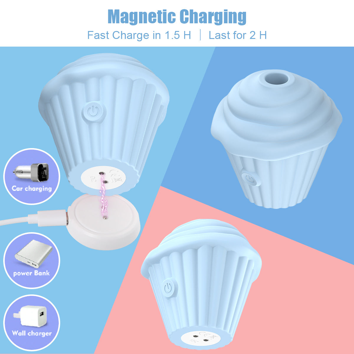 Sexeeg Mini Ice Cream Sucking Vibrator Clitoris Stimulator For Adult