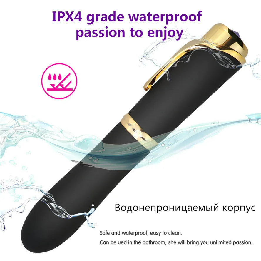 sexeeg 10 Speed Pen-shaped G-spot Vibrating Dildo Magic Massager