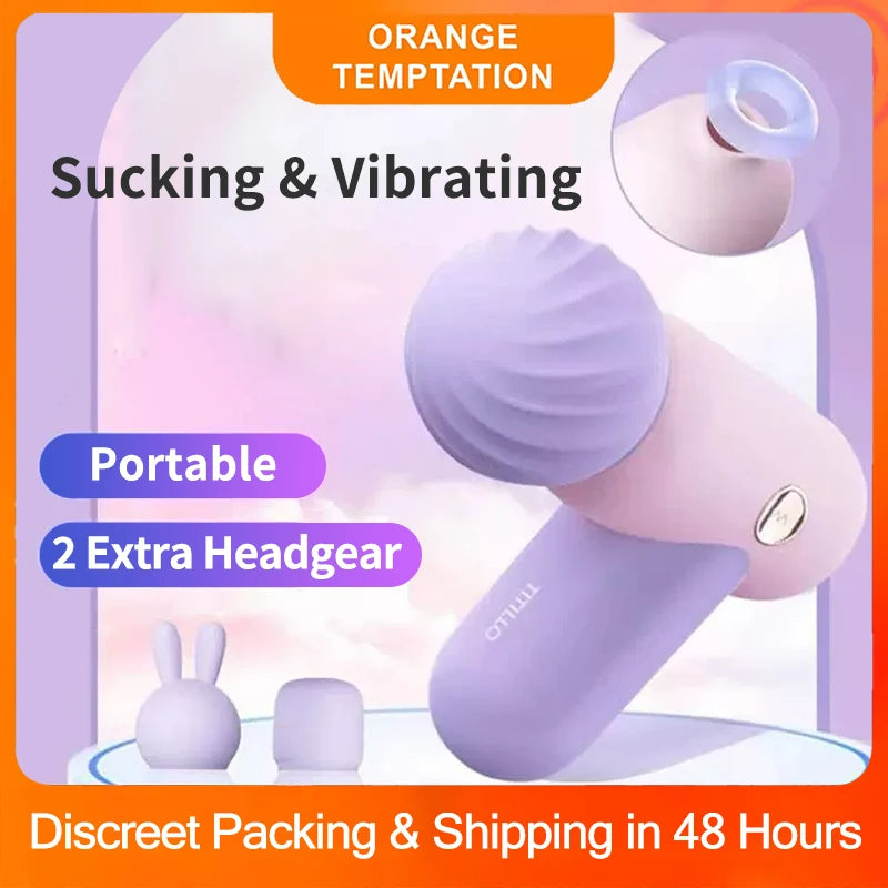 Sexeeg 2 in 1 Sucking Av Wand Vibrator For Women 