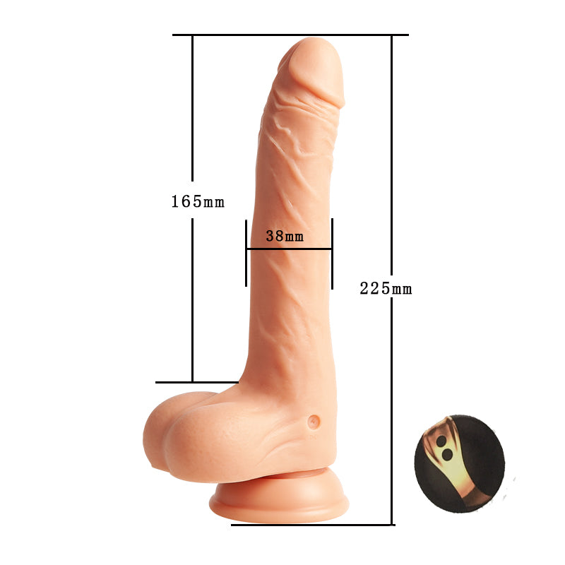 Sexeeg Telescopic Swing 8 Frequency Vibration Wireless Remote Control Waterproof Dildo 