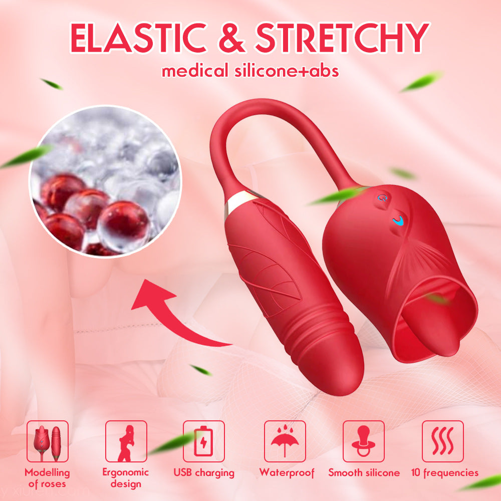 Sexeeg The Rose Toy With Bullet Vibrator Pro 