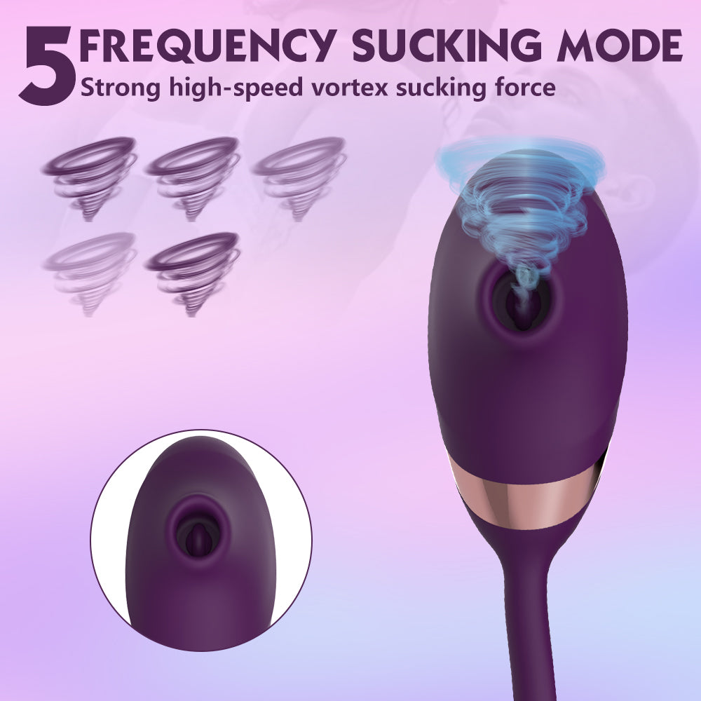 Sexeeg 10 Frequency Sucking Telescopic Vibrator 