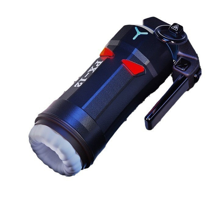 Sexeeg High Explosive Grenade Aircraft Cup Telescopic Vibration Heating Male Masturbation Device 