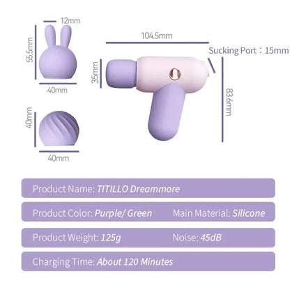 Sexeeg 2 in 1 Sucking Av Wand Vibrator For Women 