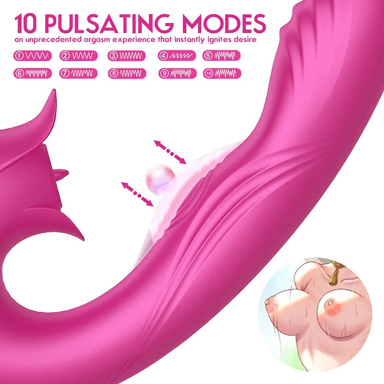 Sexeeg Devil Flower Sex Toys Sucking Dildo Vibrator For Women 