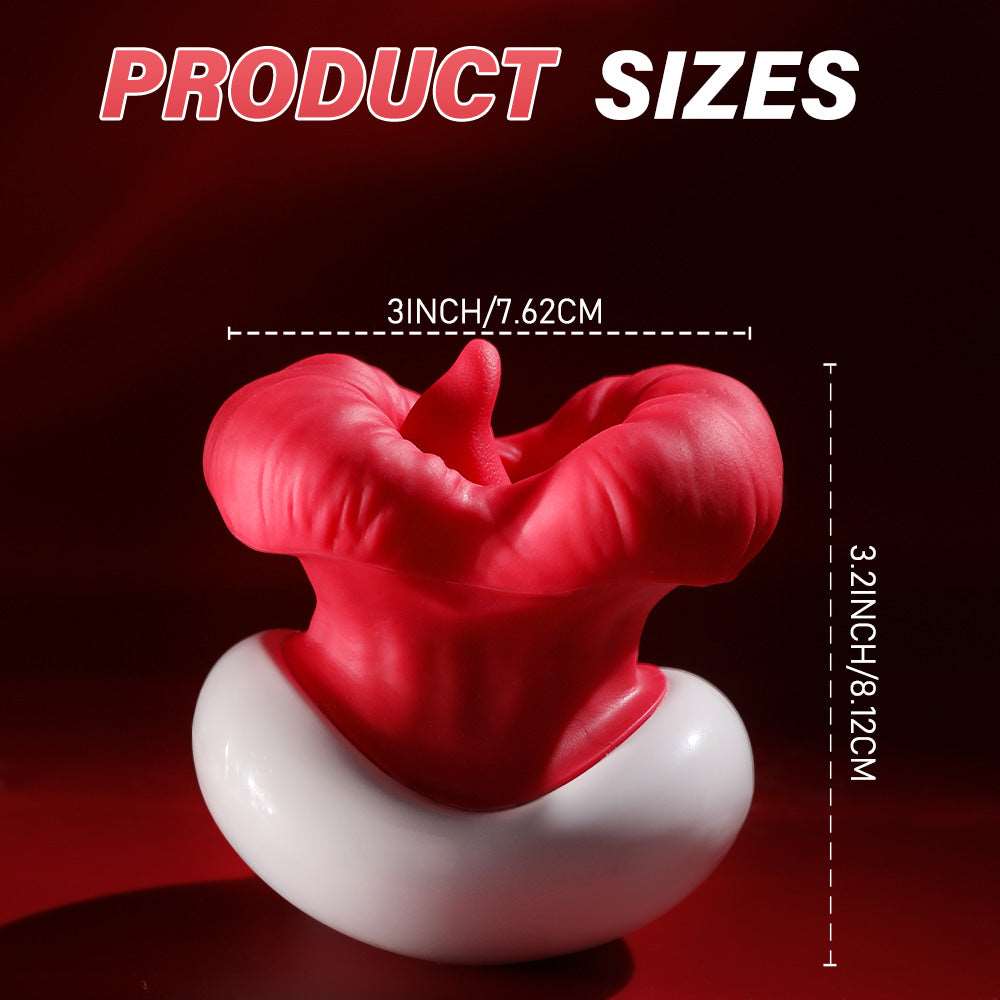 Sexeeg Big Mouth Upgraded Tongue Licking Vibrator for Women with 8 Vibrating Tongue Licking Modes 