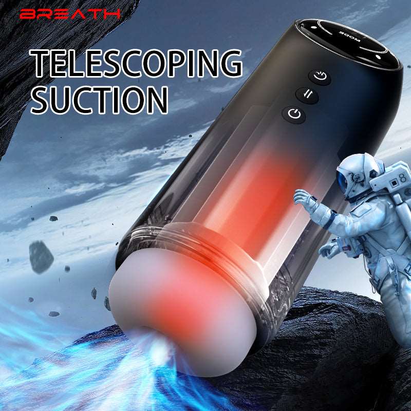 Sexeeg 4 Frequency Retractable Sucking Heated Male Masturbator