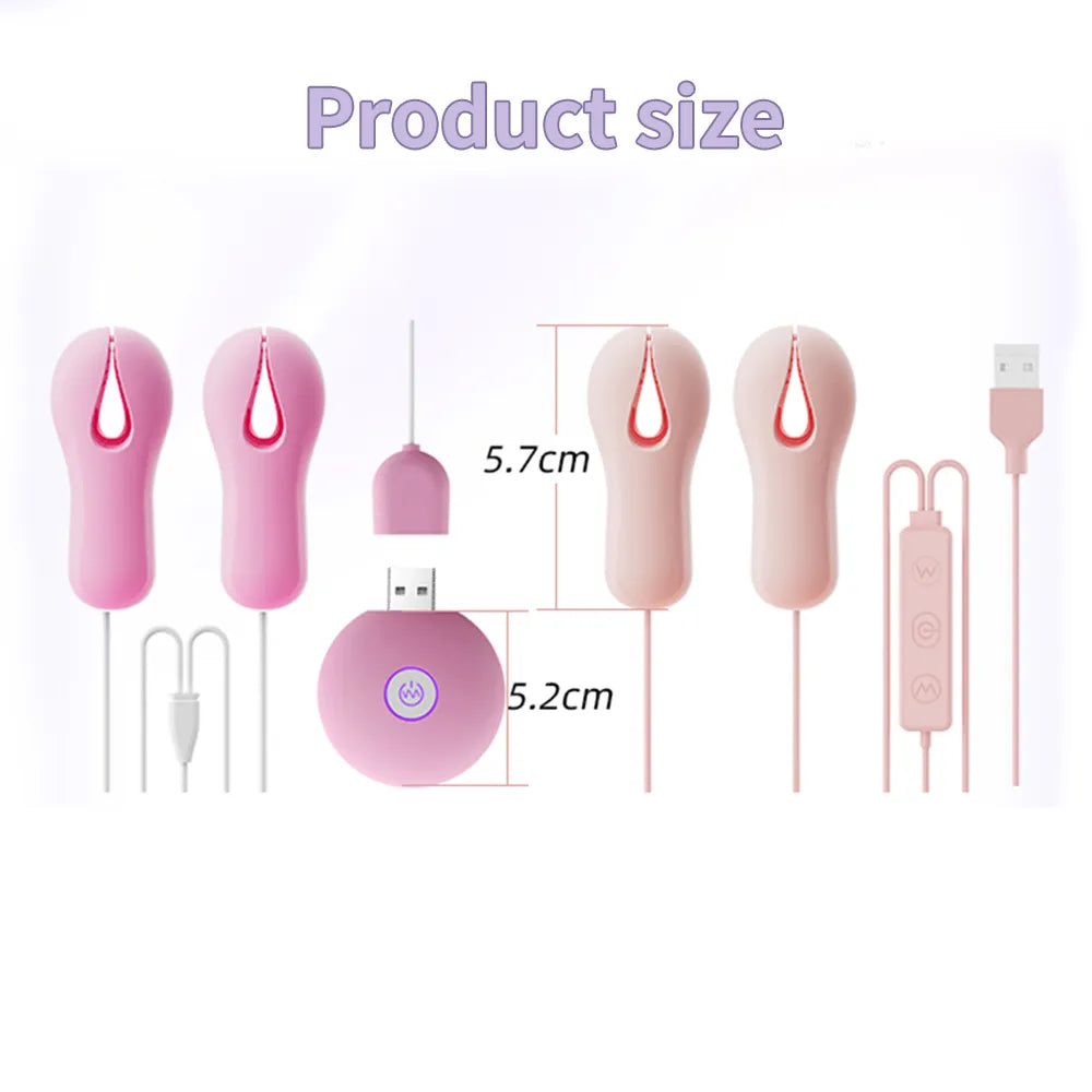 10 Modes Nipple Clamp Breast Massager Vibrator