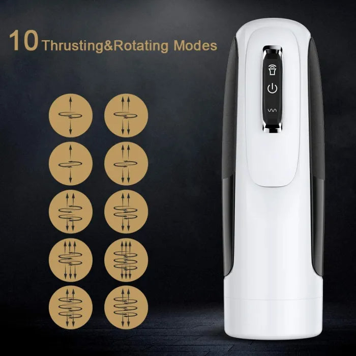 Sexeeg10 Powerful Thrusting&Rotating Modes Automatic Men Masturbation Cup 