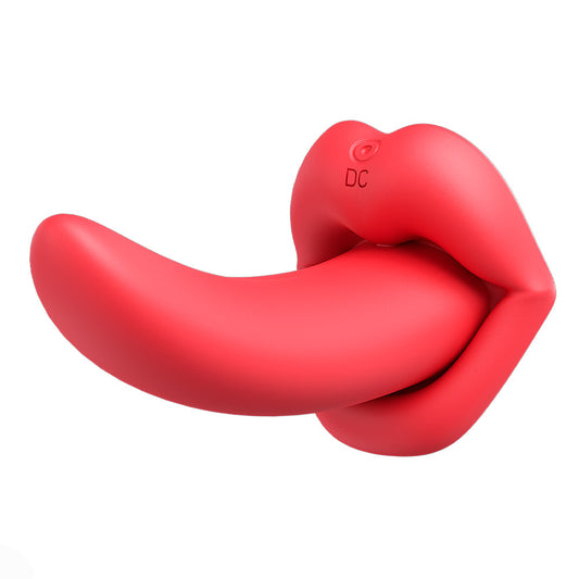 Sexeeg Honey Tongue 5th Generation Wireless Remote Control Vibrator Simulated Lips and Tongue 10 Frequency Vibration Wearable Vibrator 