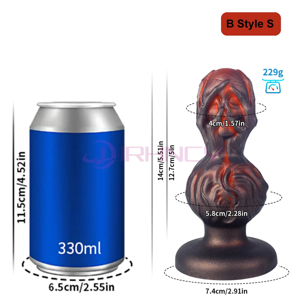 Anal Toys Silicone Butt Plugs Platinum Liquid Silicone Anal Dildo Adult Sex Toy for Women Men But Plug