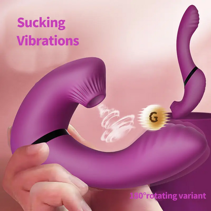 Sexeeg Spinning Sucking Vibrator 