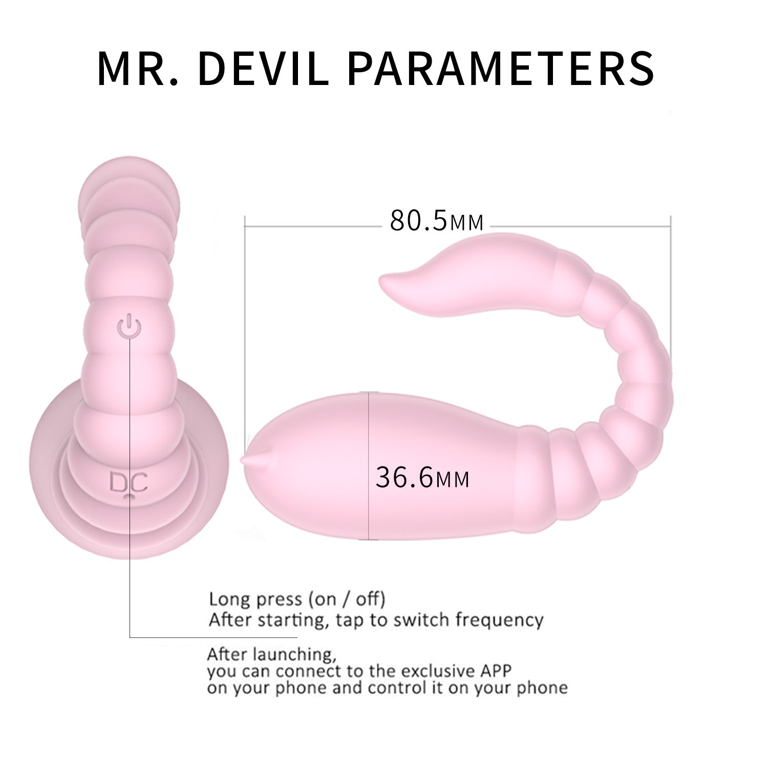 Sexeeg Little Devil Women App Wireless Remote Control Masturbation Vibrator 