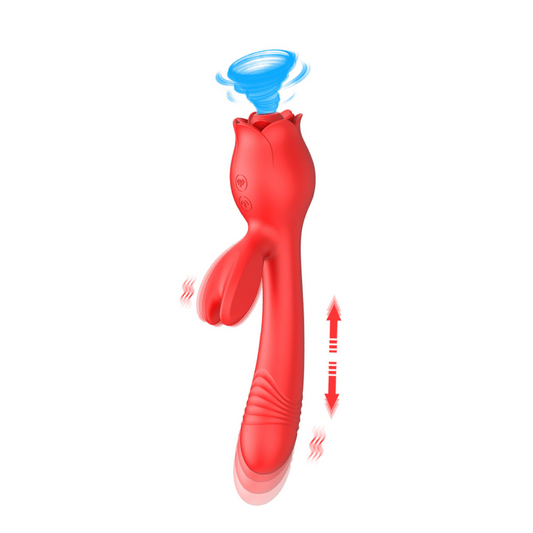 Sexeeg Rose Vibrator G Spot Clitoral Stimulator 