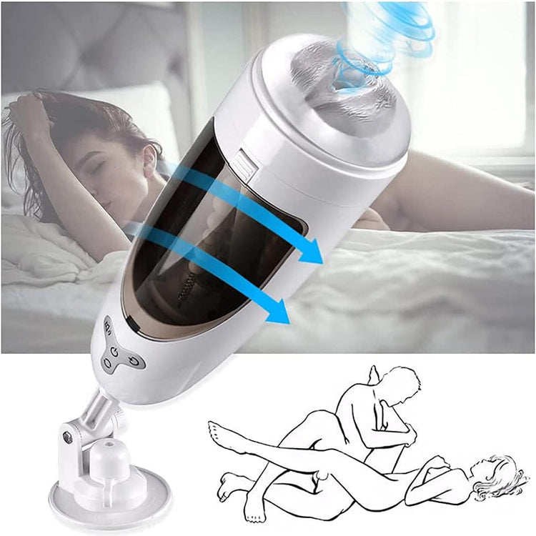 Sexeeg 5-Frequency Suction 10-Frequency Rotation Male Masturbator 