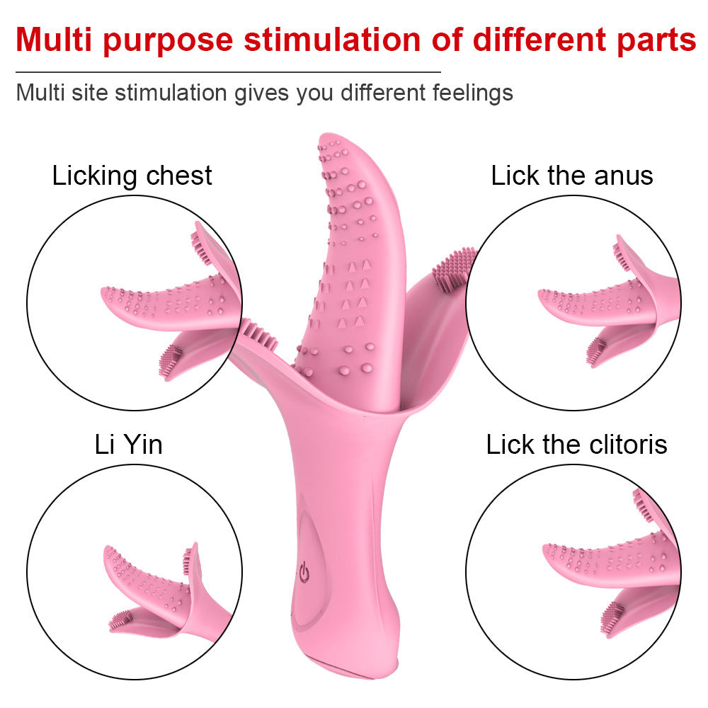 Sexeeg Silicone Tongue Vibrator 