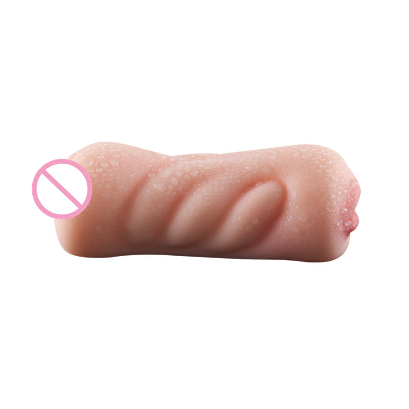 Sexeeg Double Head Oral Device Inverted Mold Simulation Tongue Mouth Masturbator Double Point For Men 